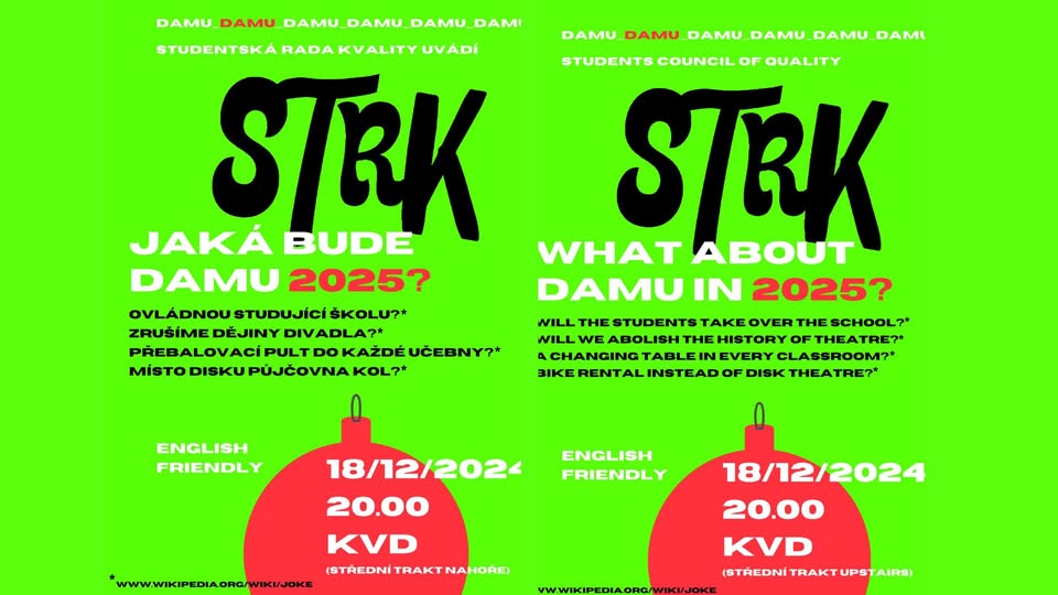 VÁNOČNÍ STRK: JAKÁ BUDE DAMU 2025? // WHAT ABOUT DAMU IN 2025?