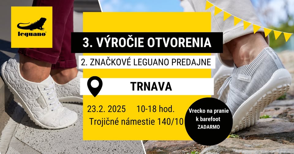 3. výročí otevření 2. značkové prodejny leguano