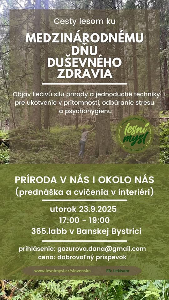 Príroda v nás i okolo nás (prednáška a cvičenia v interiéri)