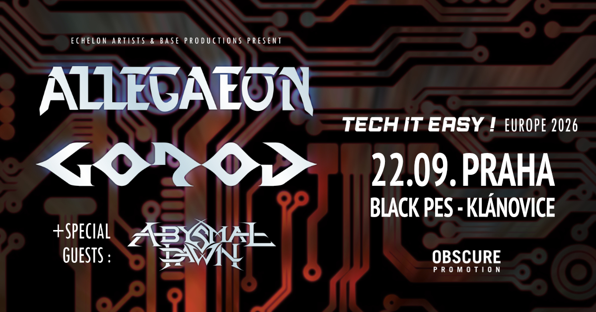 ALLEGAEON, GOROD, ABYSMAL DAWN - Praha Klánovice