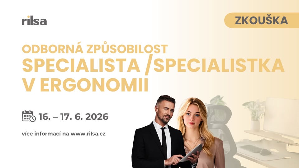 Zkouška odborné způsobilosti Specialista / specialistka v ergonomii