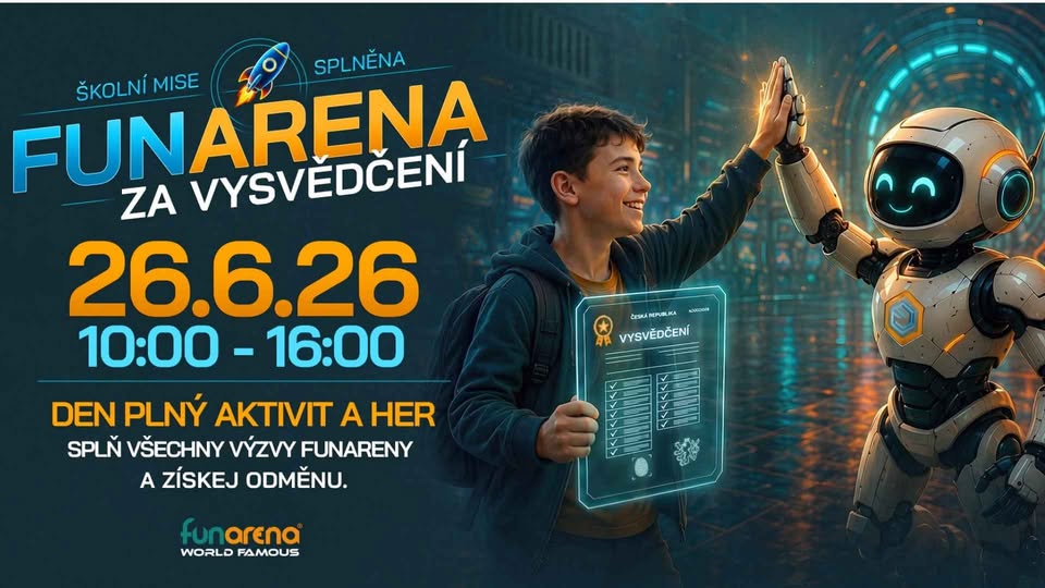 🚀 Fun Arena za VYSVĚDČENÍ 🚀