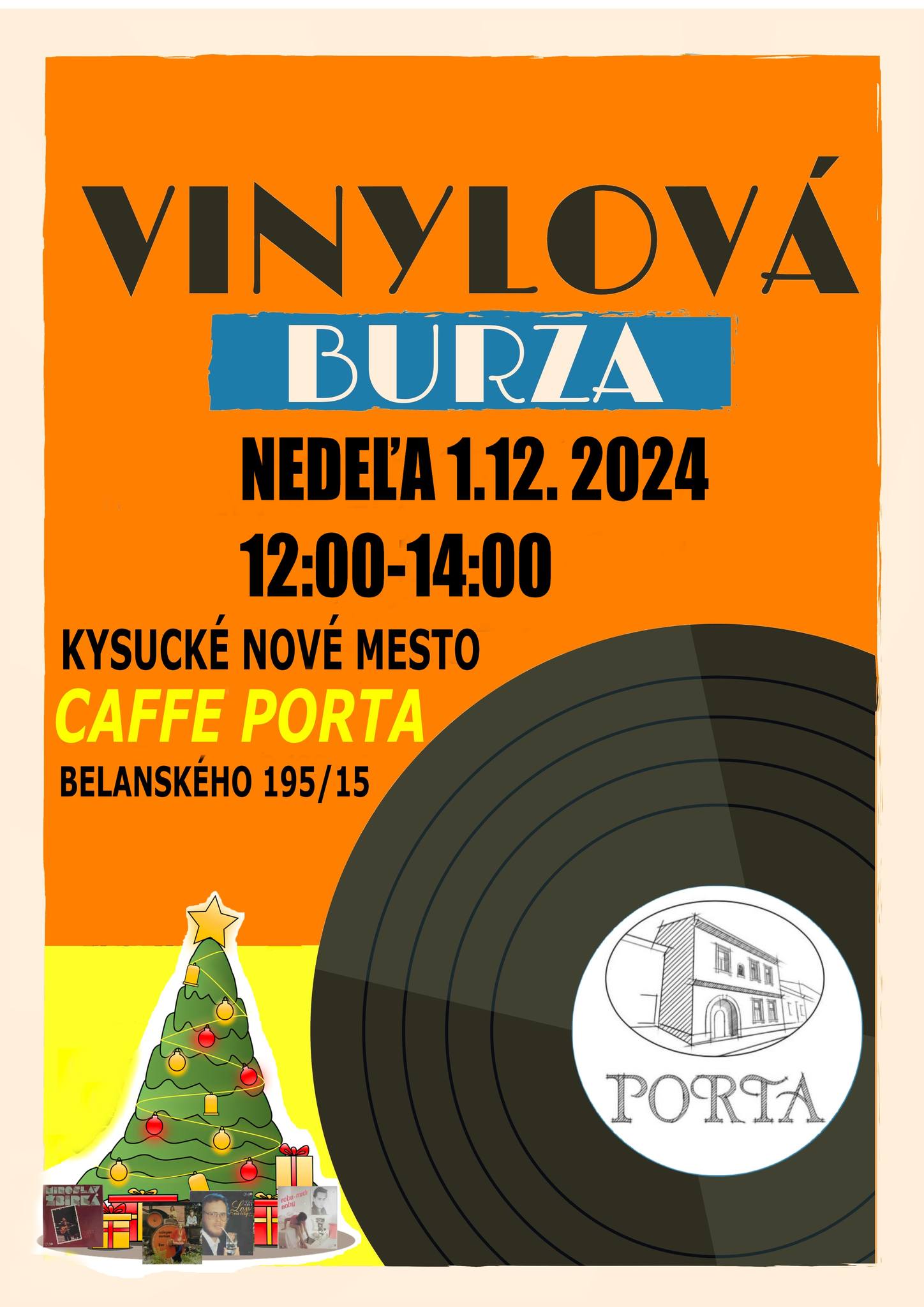 Burza LP platní v CAFFE PORTA  - Kysucké Nové Mesto