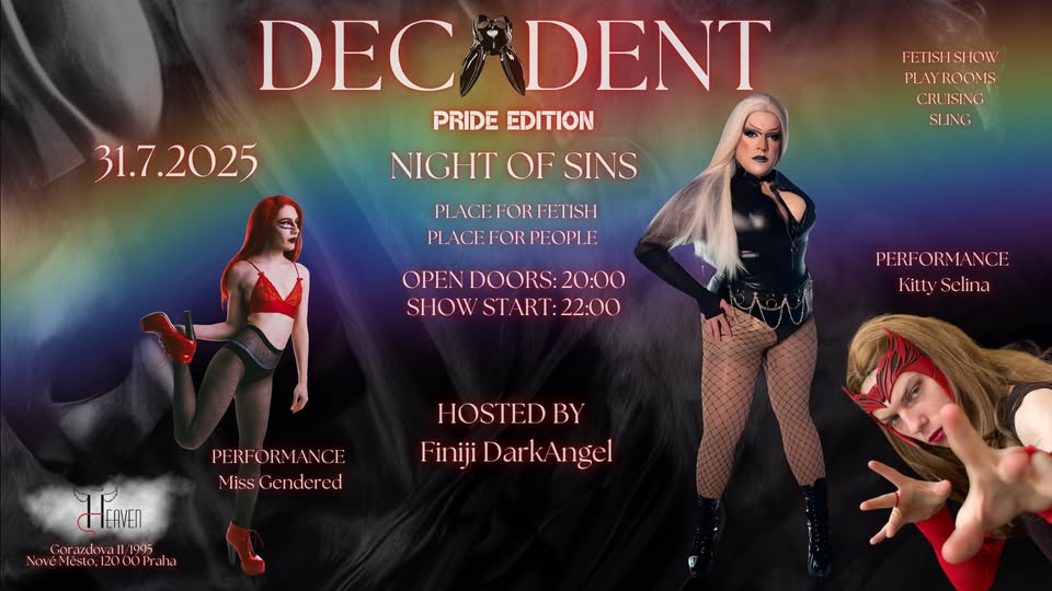 Decadent - červenec /july 2025, Prague pride edition