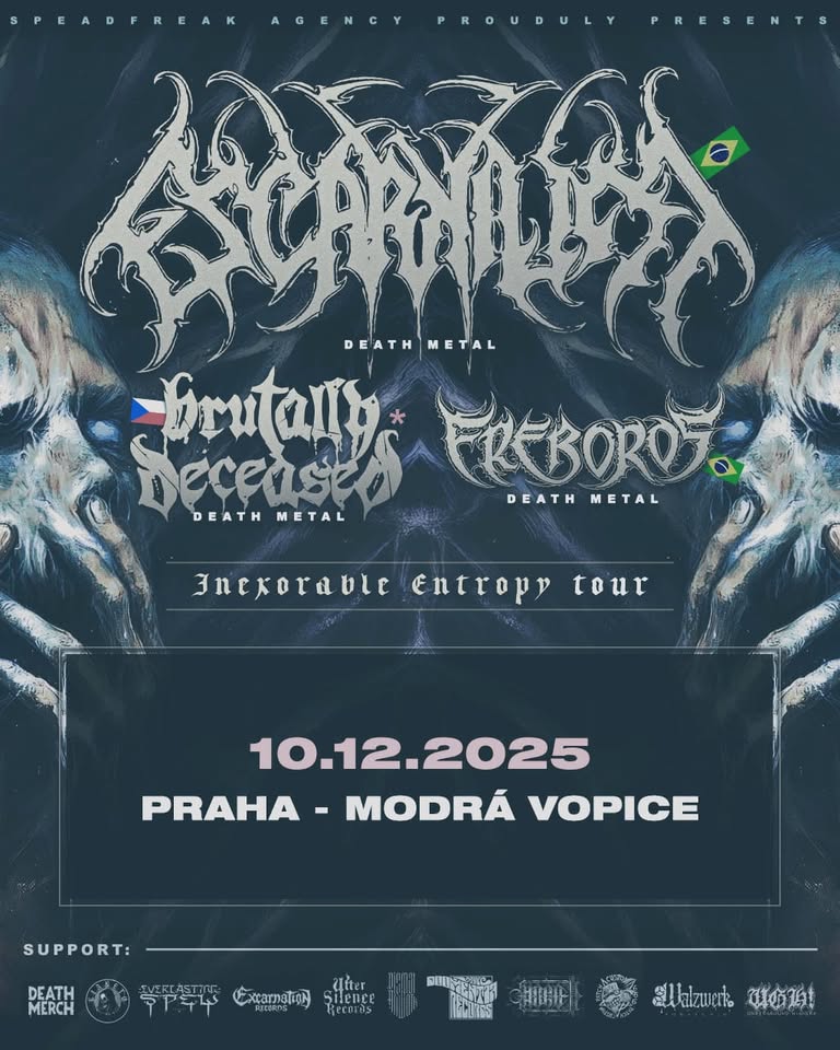 Escarnium, Brutally Deceased a Ereboros v Praze!