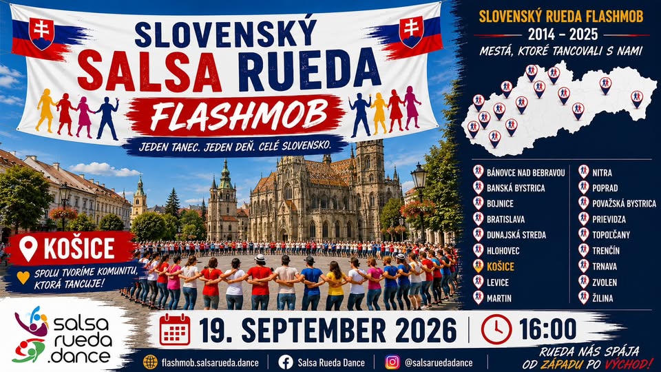 Slovenský SALSA RUEDA Flashmob 2026