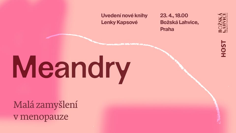 Uvedení nové knihy Lenky Kapsové MEANDRY