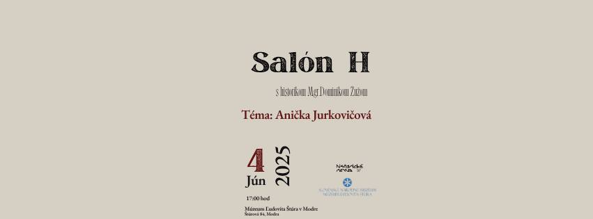 SALÓN H - Anička Jurkovičová