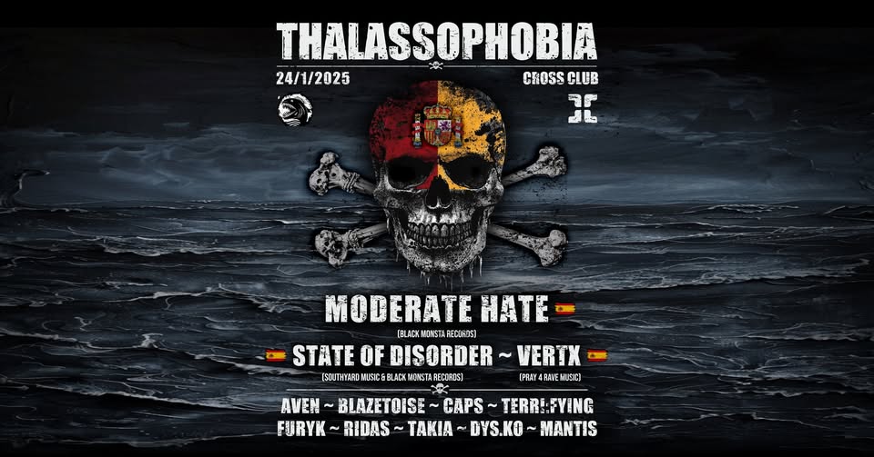 THALASSOPHOBIA: La Reconquista 🇪🇸 w/ MODERATE HATE; STATE OF DISORDER; VERTX @ Cross Club Prague