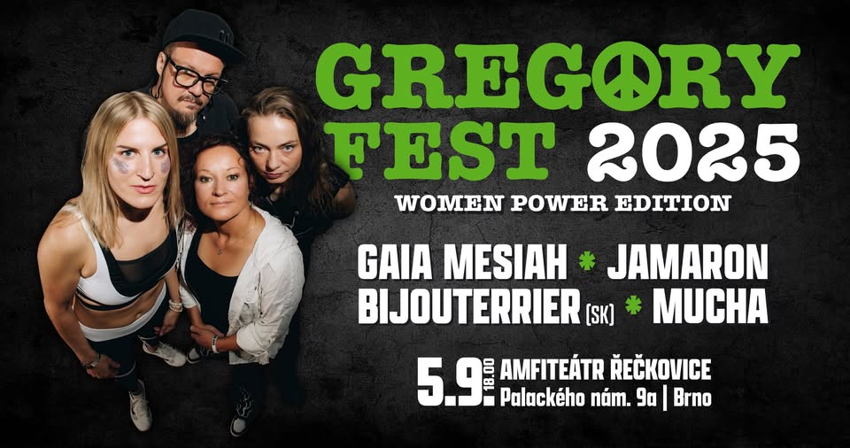 GREGORYFEST - Women Power Edition - 5.9.25 - Amfiteátr Brno Řečkovice