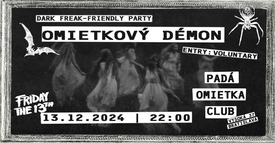 Omietkový démon feat. Piatok 13. - dark freak-friendly party