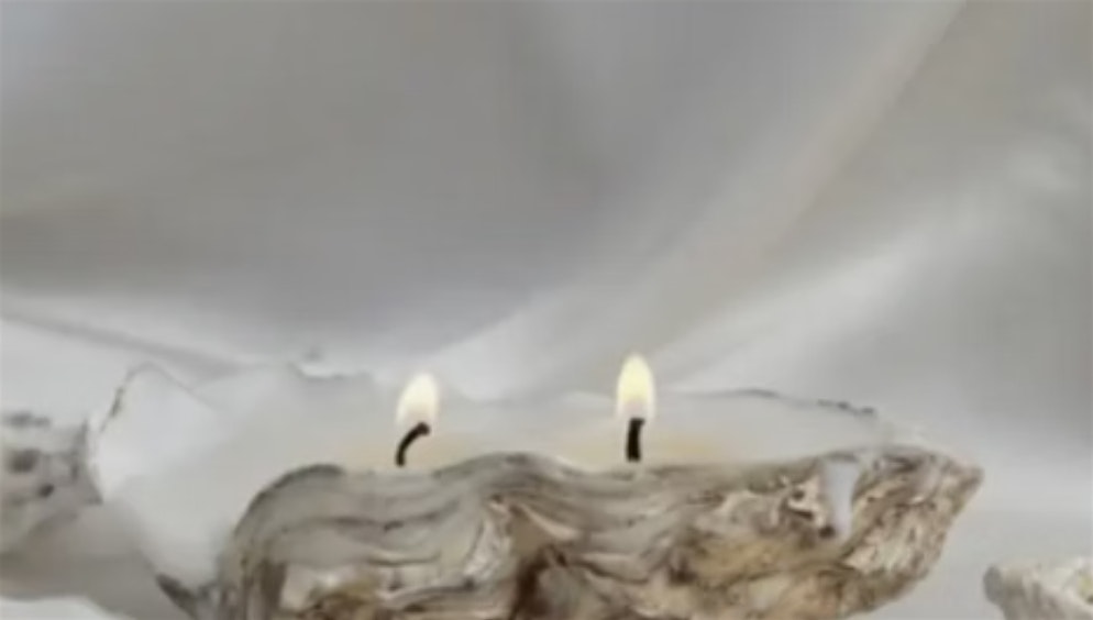 Oyster Candle Making