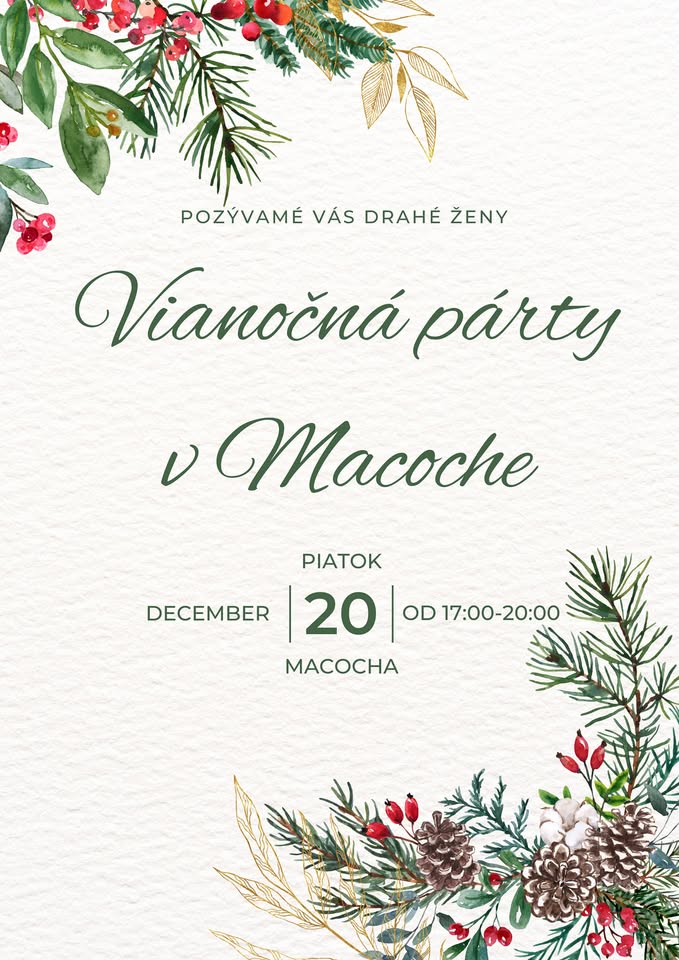 Vianočná párty v Macoche