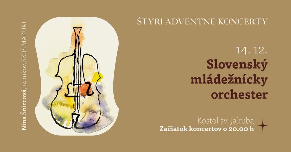 Slovenský mládežnícky orchester – Štyri adventné koncerty 2024