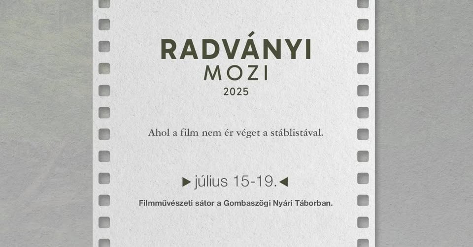 Radványi Mozi a Gombaszögi Nyári Táborban