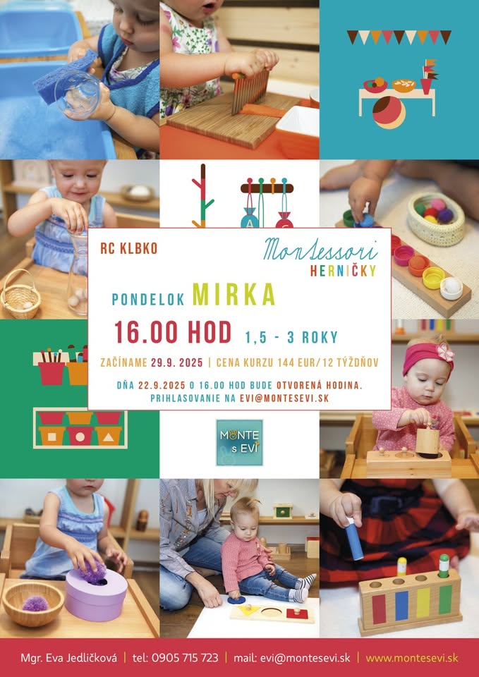 Skúšobná hodina - Montessori herničky