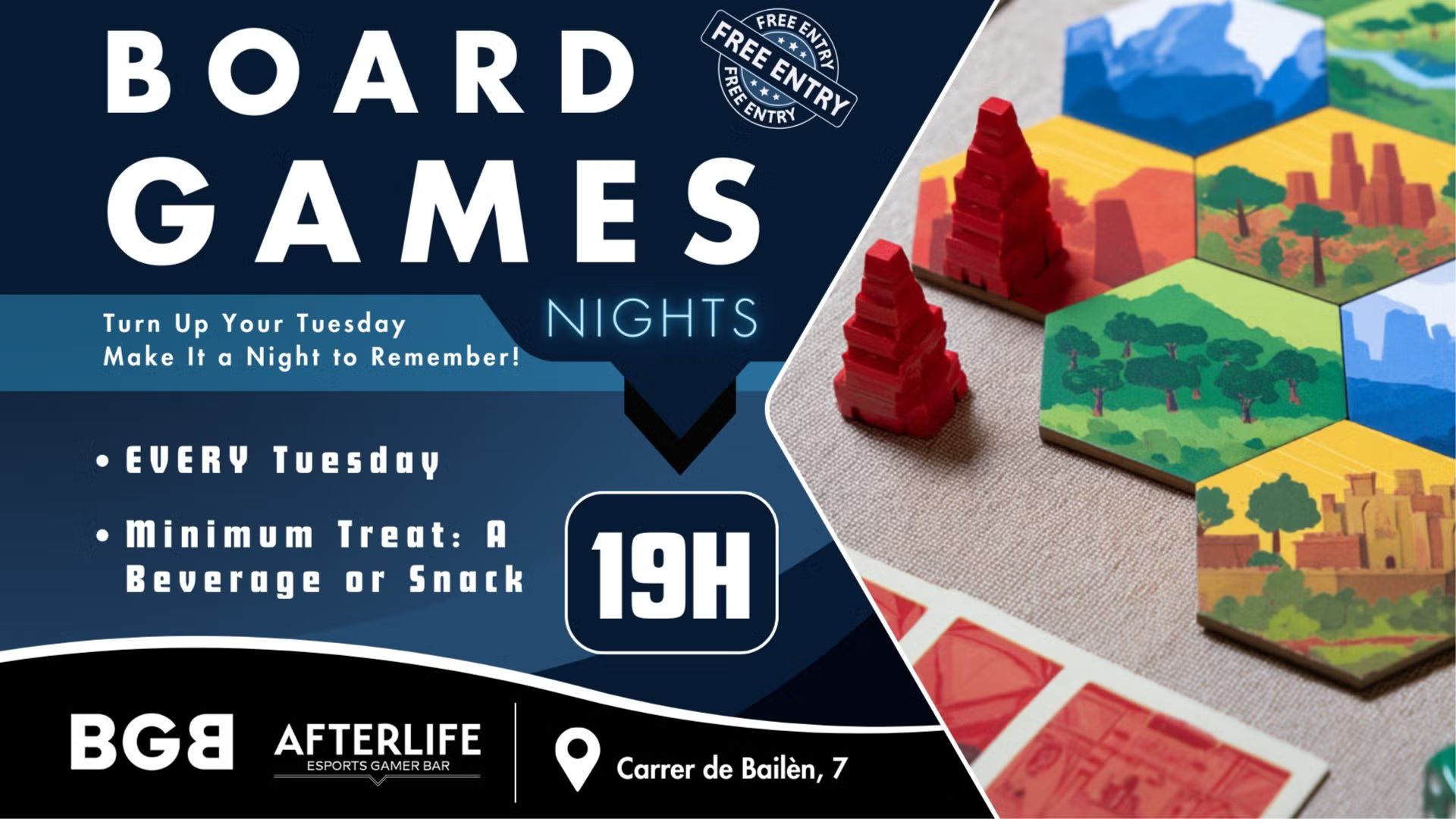 🎲 Connect & Play > Social Board Games Night @AfterLife Bar