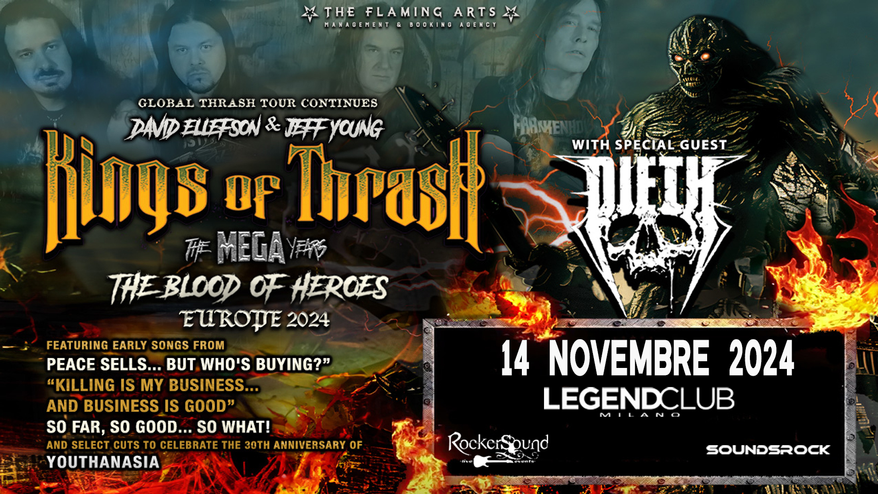 Kings Of Thrash plus guests @ Legend Club Milano // 14.11.24