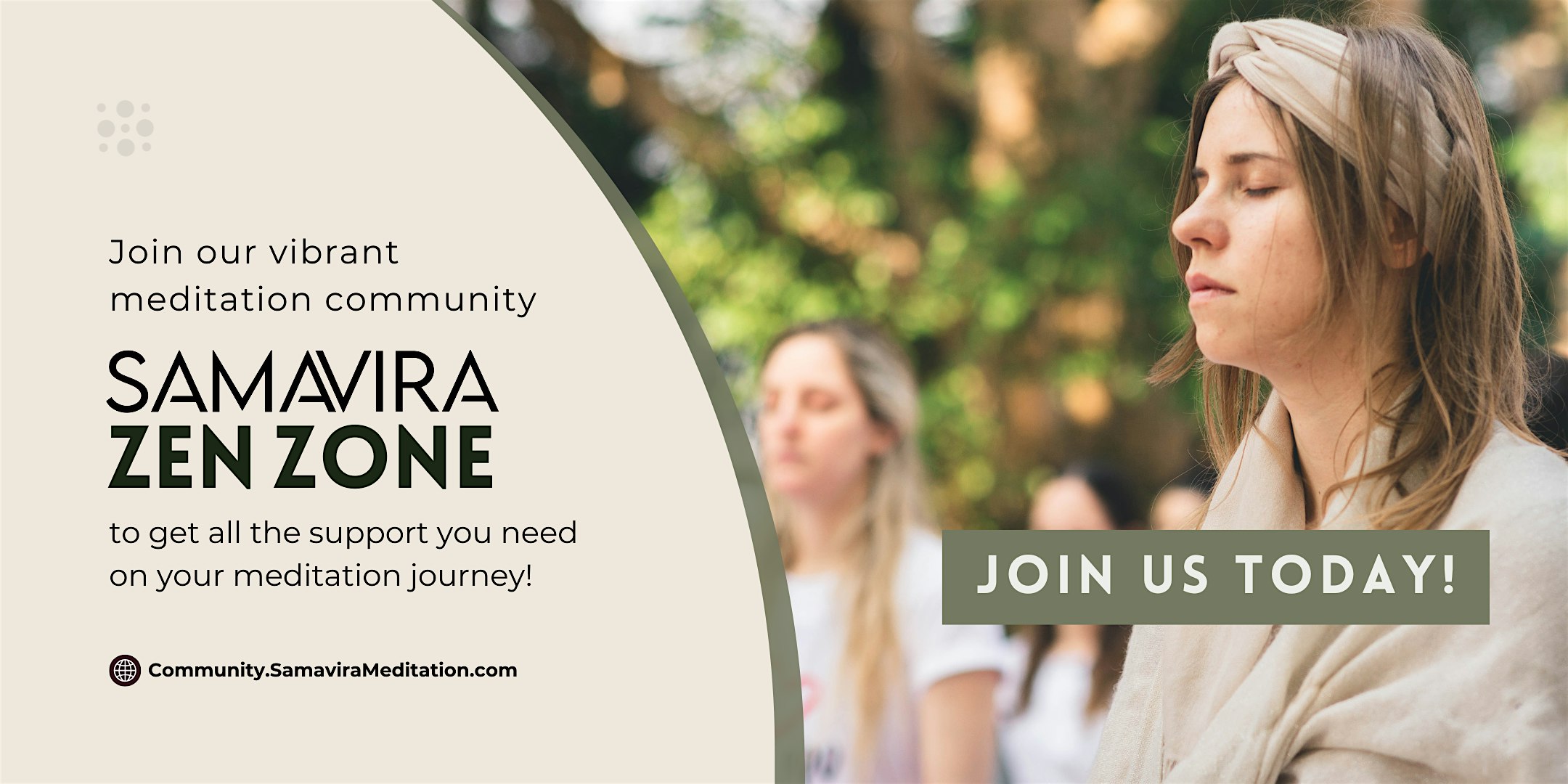 Join our online meditation community! ‍