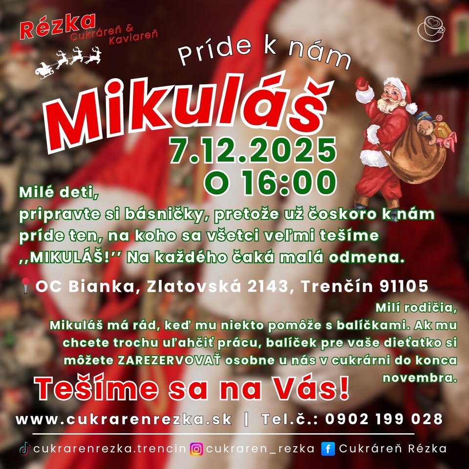 Mikuláš prichádza!🎅🏼🎁🎄