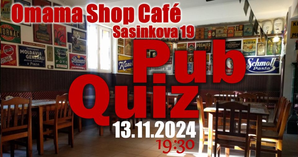Pub Quiz v Omama Shop Cafe