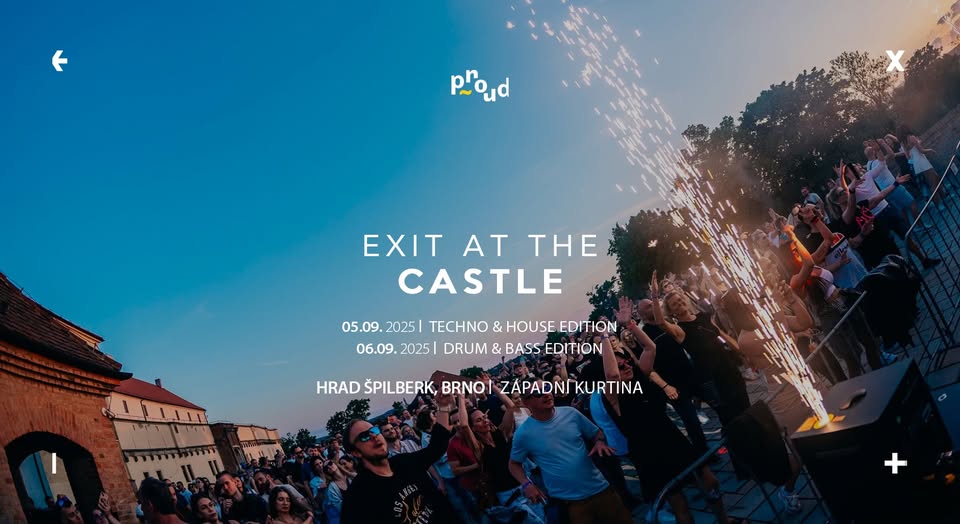 EXIT At The Castle | Hrad Špilberk | 5. - 6.9.2025