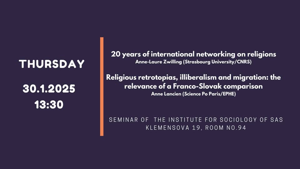 Religious retrotopias, illiberalism and migration: the relevance of a Franco-Slovak comparison