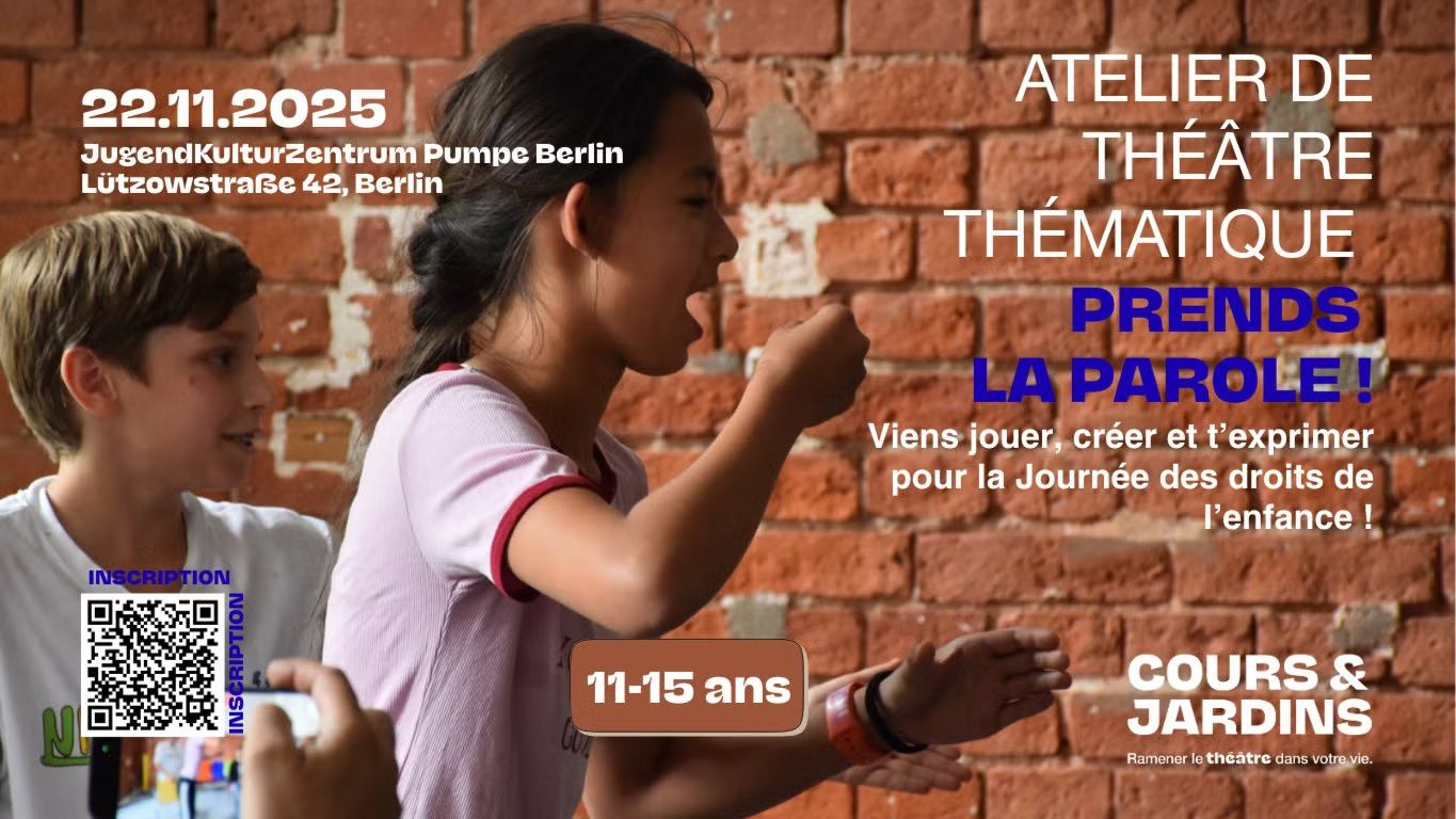 Atelier théâtre thématique  - Prends la parole ! / 11-15 ans