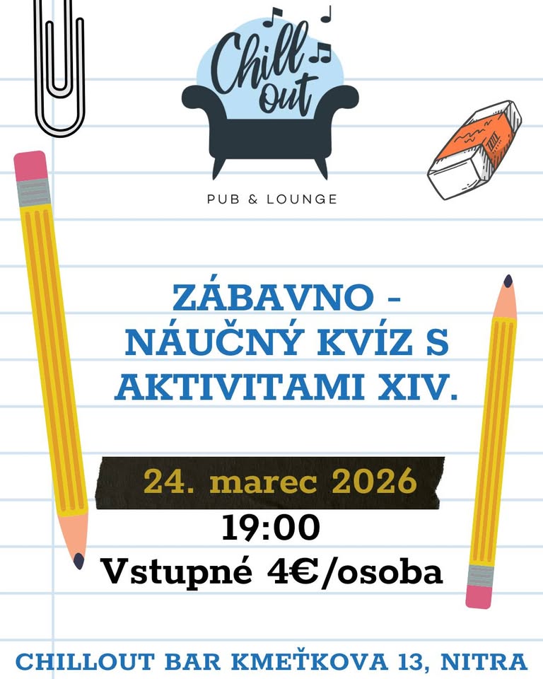 Chillout zábavno - náučný kvíz s aktivitami XIV.