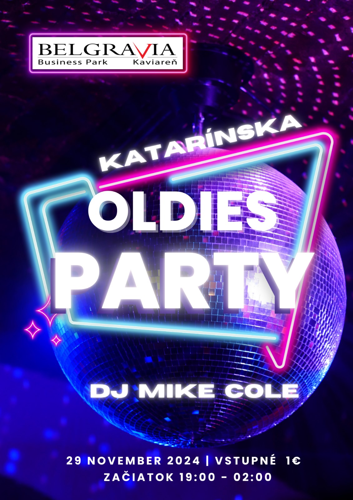 🎉 Katarínska Oldies Party v kaviarni Belgravia 🎶