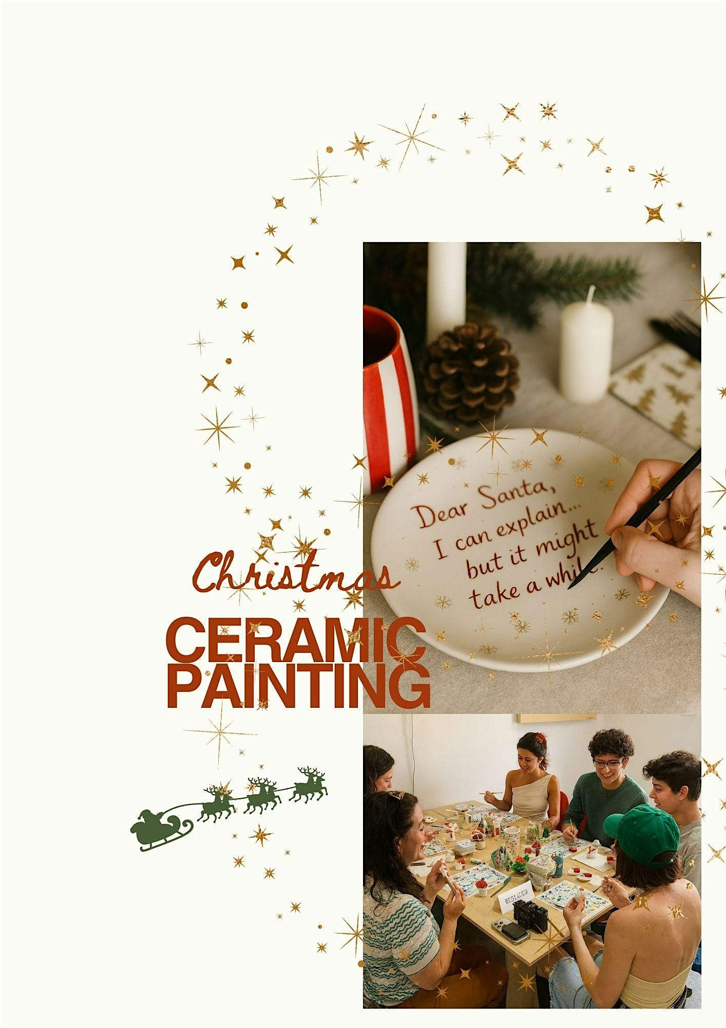 Paint Your Own Christmas Plate & Glühwein