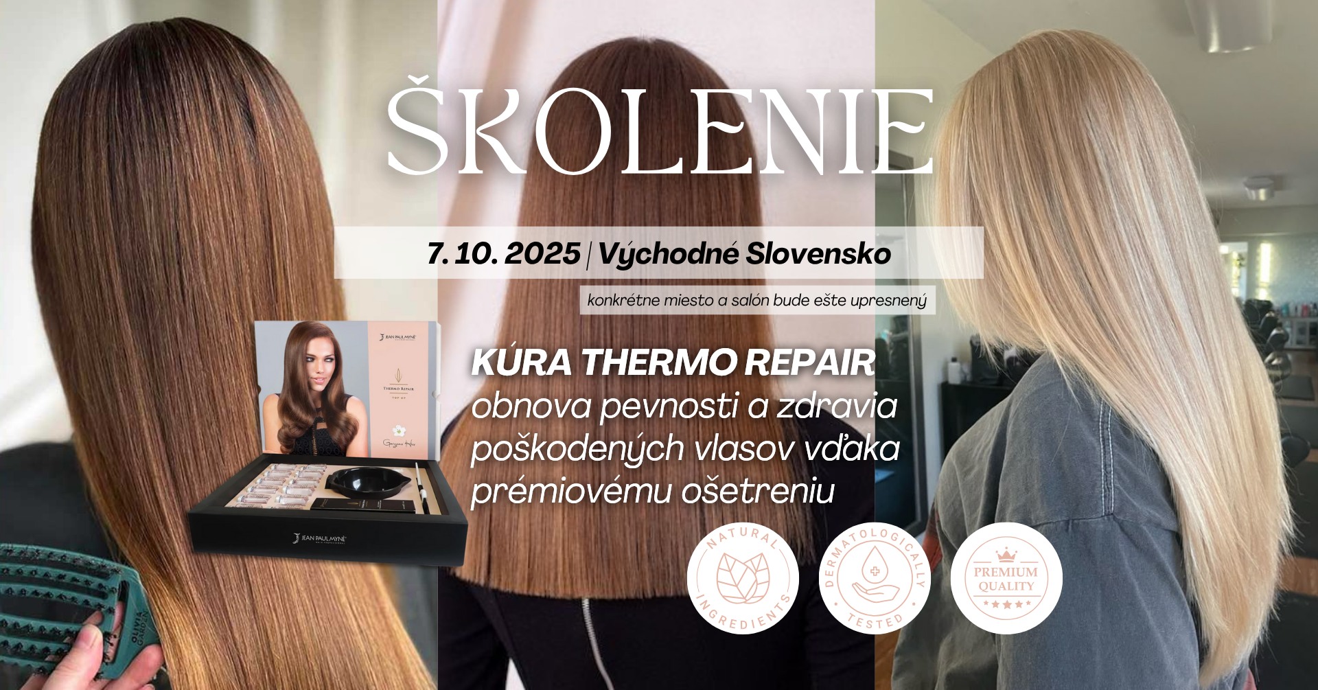 KADERNÍCKE ŠKOLENIE - Teormotepelné ošetrenie vlasov