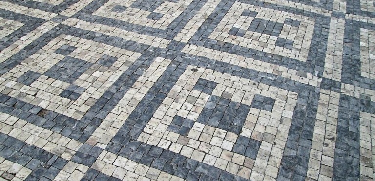 Cobble stone: Prague Mozaic pavement - commented guided tour