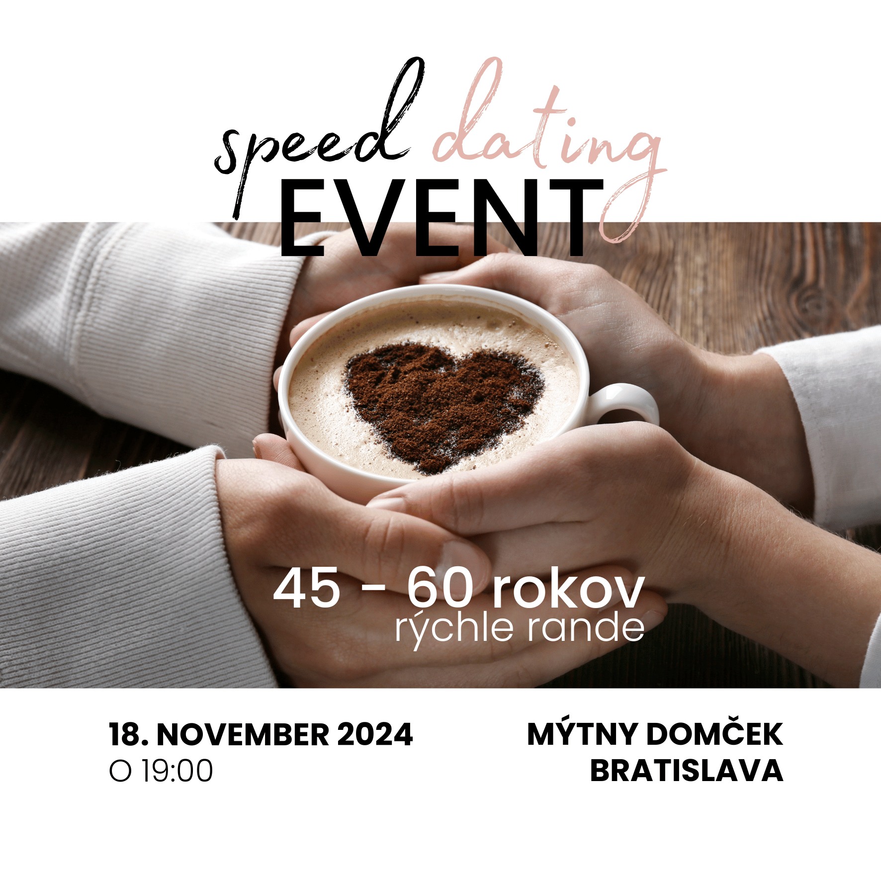 Zoznamovacia akcia - speed dating 45+