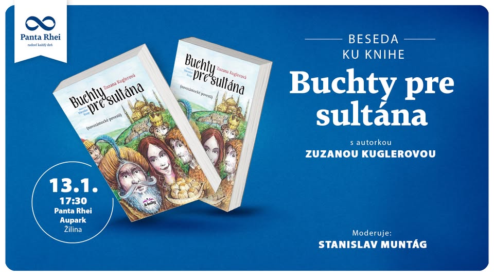 🎤ŽILINA Beseda ku knihe Buchty pre sultána