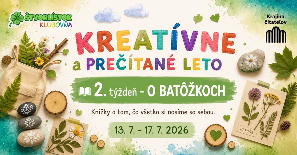 🌿 Kreatívne a prečítané leto 2.týždeň