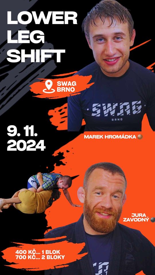 Lower leg shift + Deep half guard system ve Swag Brno