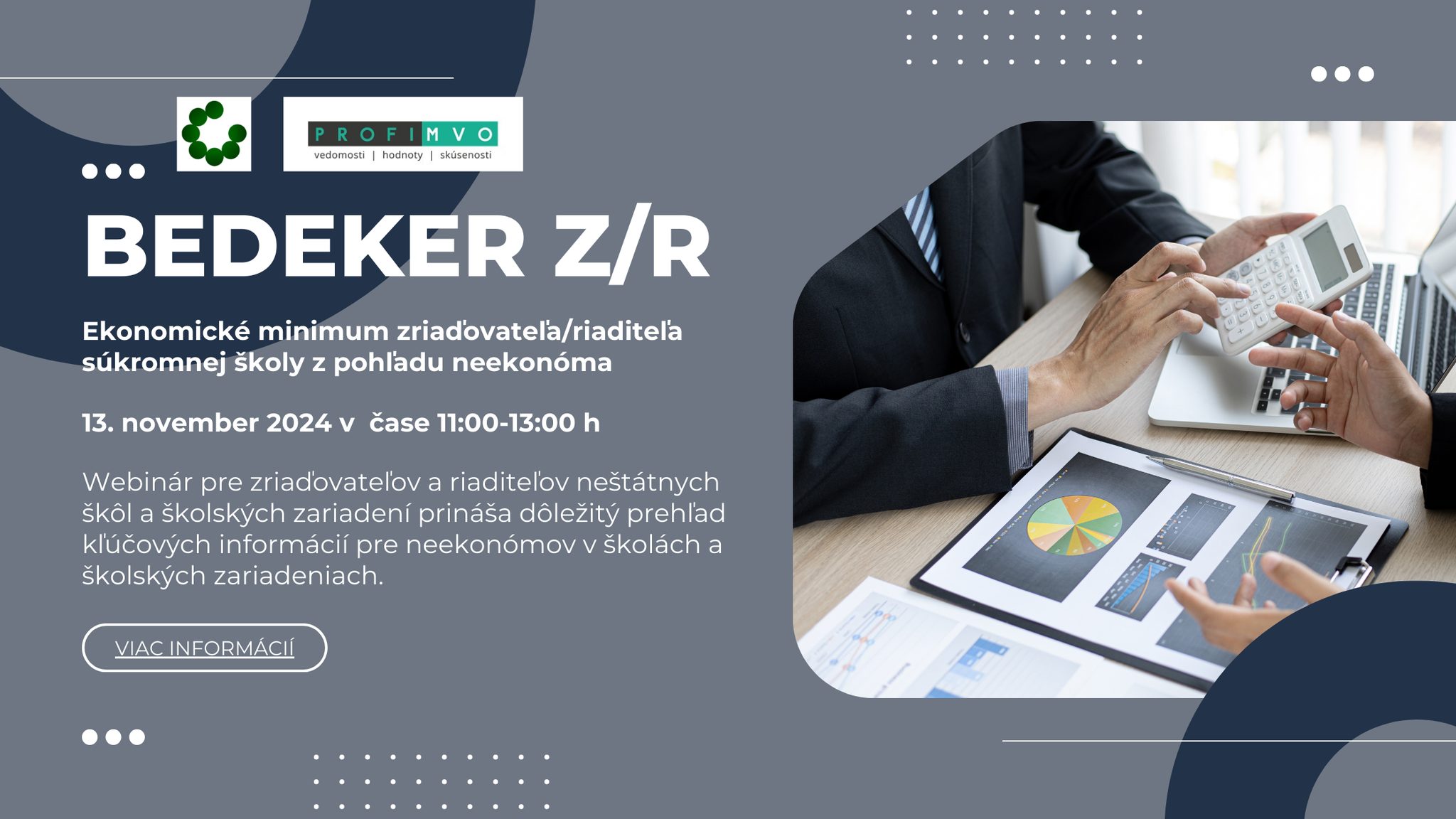BEDEKER Z/R: Ekonomické minimum zriaďovateľa/riaditeľa súkromnej školy z pohľadu neekonóma