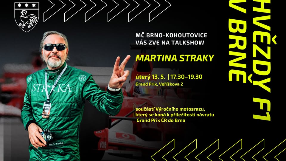 Hvězdy F1 v Brně - talkshow Martina Straky