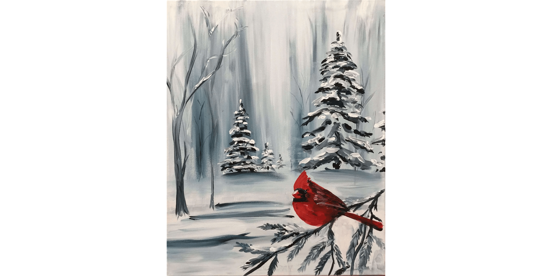 Winter Cardinal - Paint and Sip in Portland | Classpop!™