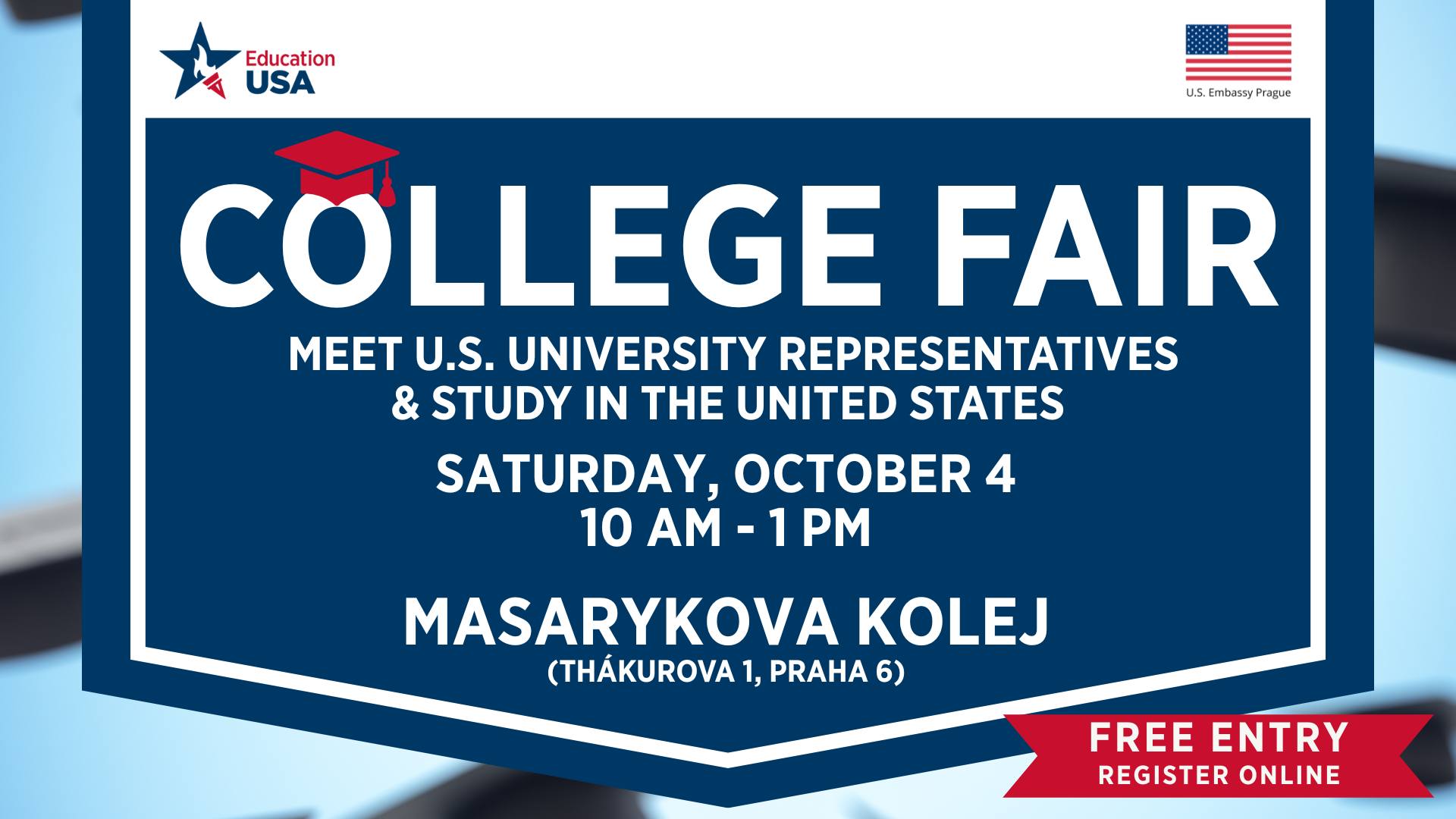 🎓 EducationUSA College Fair - Praha 2025