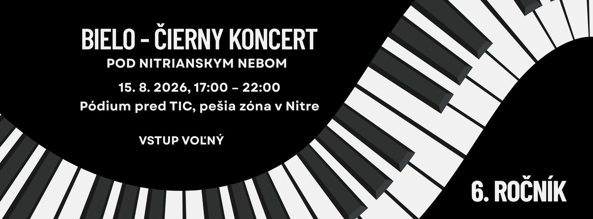 Bielo-čierny koncert pod nitrianskym nebom
