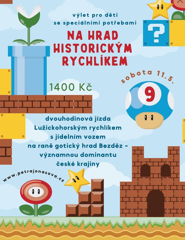 Výlet historickým rychlíkem pro děti se speciálními potřebami