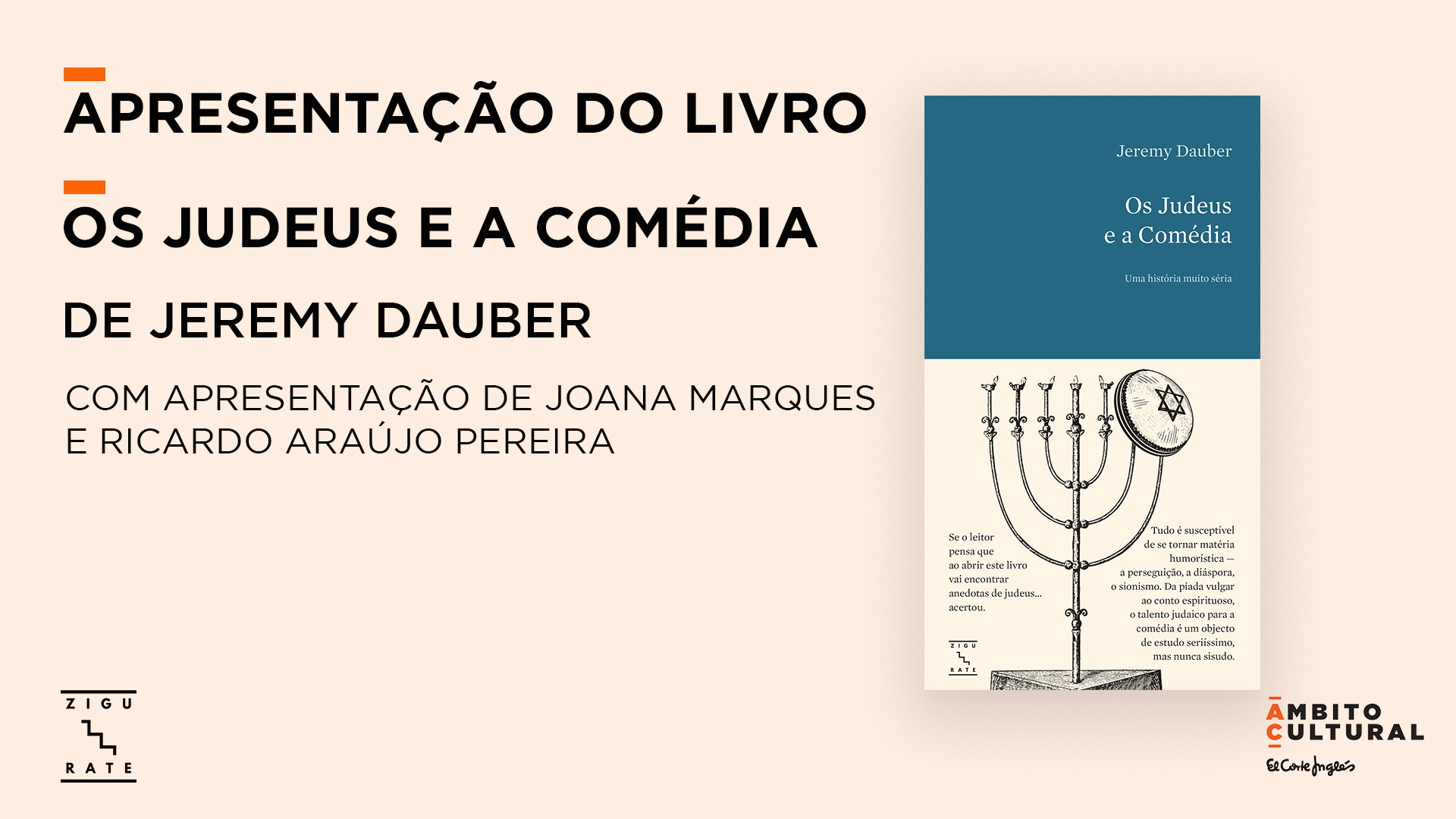 Apresentação do Livro "Os Judeus e a Comédia" de Jeremy Dauber