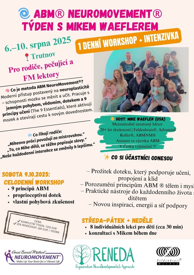 🌀Workshop  ABM® NeuroMovement® a intenzivka s Mikem Waeflerem