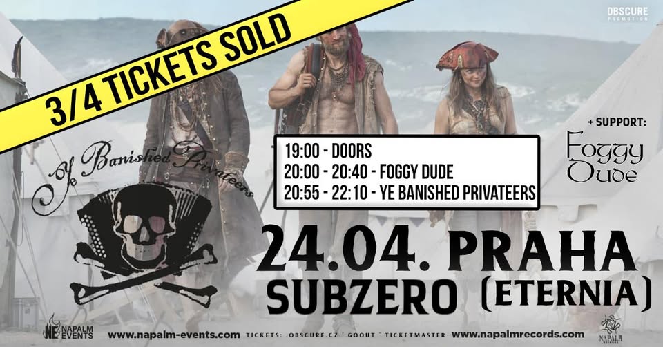 YE BANISHED PRIVATEERS, FOGGY DUDE - Praha