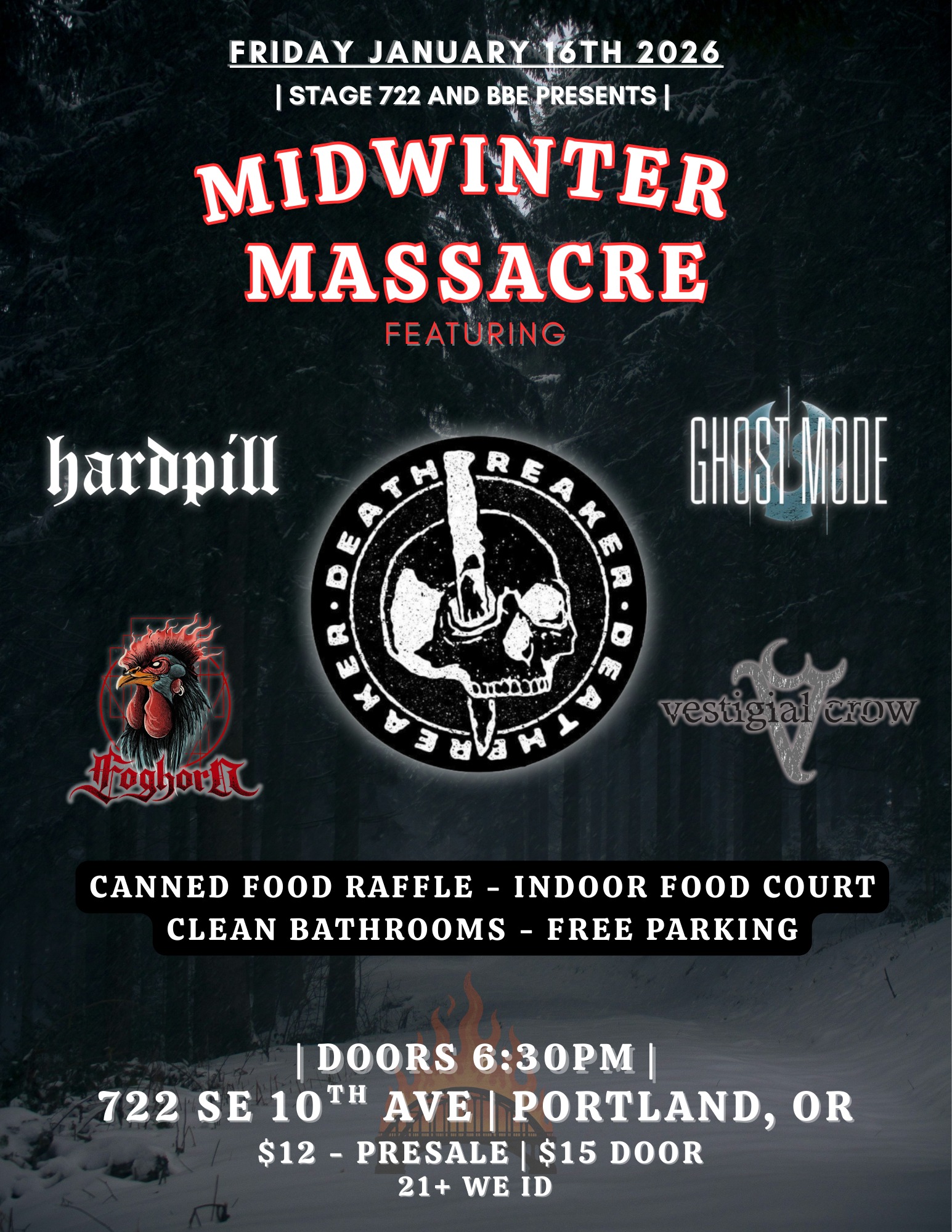 Midwinter Massacre at Stage 722 w/ Deathbreaker, Hardpill, and MORE