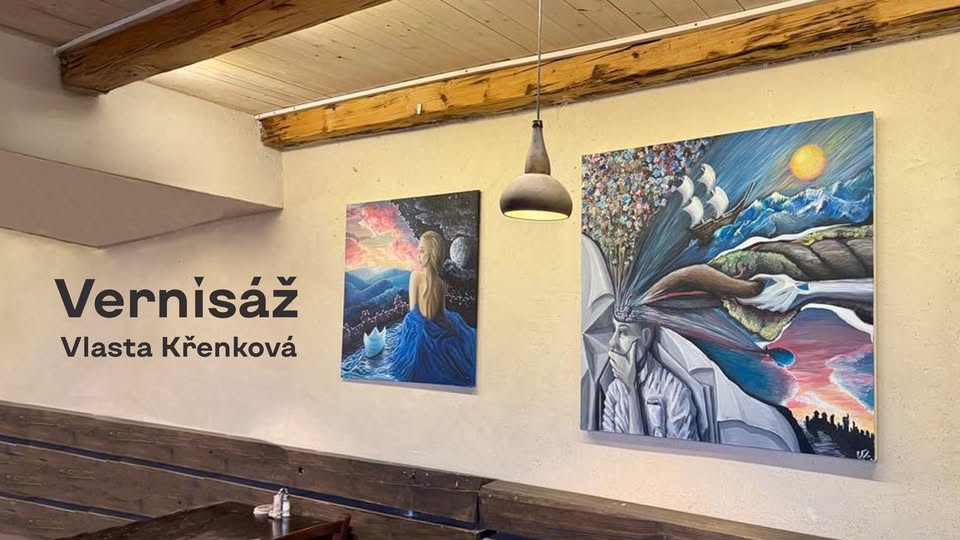Vernisáž mladé malířky