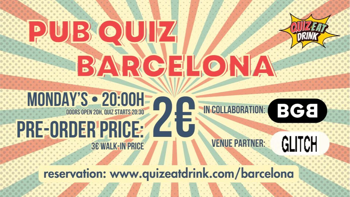 Q.E.D. Trivia Night @Glitch (Gracia)
