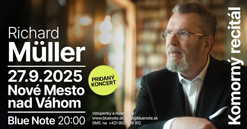 RICHARD MÜLLER – KOMORNÝ RECITÁL - pridaný termín